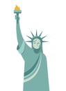 Statue of Liberty illustration for New York City background, poster and banner designs. Geometrical modern style concept Royalty Free Stock Photo