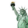 Statue of Liberty isolated on white background Royalty Free Stock Photo