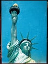 Statue of liberty closeup textured Royalty Free Stock Photo