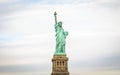 Statue of Liberty. Lady Liberty Enlightening the World. Colossal Neoclassical Sculpture on Liberty Island Royalty Free Stock Photo