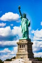 Statue of Liberty on Liberty Island, New York Harbor, USA