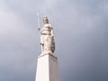 Statue of liberty on May Pyramid on Plaza de Mayo, Buenos Aires, Argentina Royalty Free Stock Photo