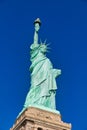 The Statue of Liberty in New York City USA daylight close up low angle view Royalty Free Stock Photo
