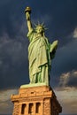 The Statue of Liberty in New York City USA daylight close up low angle view Royalty Free Stock Photo