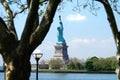 Statue of Liberty from Battery Park, New York Royalty Free Stock Photo