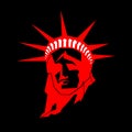 Statue of Liberty. New York landmark. American symbol. Vector si Royalty Free Stock Photo