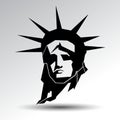 Statue of Liberty. New York landmark. American symbol. Vector si Royalty Free Stock Photo