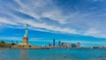 Statue of Liberty New York Skyline Royalty Free Stock Photo