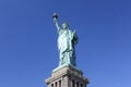 Statue of liberty NYC, USA clear blue sky background Royalty Free Stock Photo