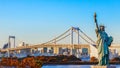 Statue of Liberty in Odaiba area, Tokyo Royalty Free Stock Photo