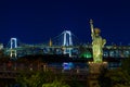 Statue of Liberty in Odaiba area, Tokyo Royalty Free Stock Photo