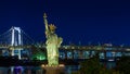 Statue of Liberty in Odaiba area, Tokyo, Japan Royalty Free Stock Photo