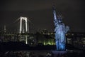 Statue of Liberty in Odaiba area, Tokyo Royalty Free Stock Photo