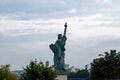 The statue of liberty in Paris on a cloudy day Royalty Free Stock Photo