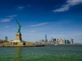 Statue of Liberty, photo-montage Royalty Free Stock Photo