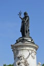 Statue of Liberty in Place de la Republique in Paris