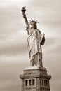 The Statue of Liberty - Sepia