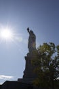 Statue of Liberty in the sun Royalty Free Stock Photo