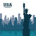 Statue of liberty united states USA new york city Royalty Free Stock Photo