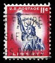Statue of Liberty US Postage Stamp Royalty Free Stock Photo
