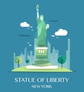 Statue Of Liberty.Vector Illustration.