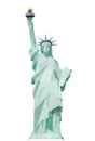 Statue of Liberty on the white background of polygonal Royalty Free Stock Photo