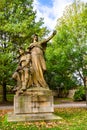 Statue of Libuse and Premysl by Josef Myslbek at Vysehrad in Prague