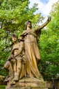 Statue of Libuse and Premysl by Josef Myslbek at Vysehrad in Prague