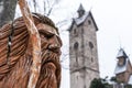 Liczyrzepa statue in front of the Wang Temple Royalty Free Stock Photo