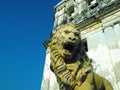 statue Lion Cathedral of Leon Nicaragua Central America