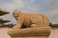 Statue of lion-like creature Haechi in Gyeongbokgung Palace