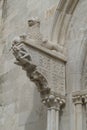 Statue of  lion over the portal of Cathedral Royalty Free Stock Photo