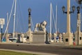 Statue of the Lion at the Bridge of Lions in St. Augustine, Florida