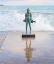 Statue Little Fisherman. Paphos, Cyprus