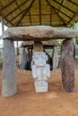 Statue located at Alto de los Idolos archeological site