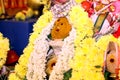 Statue of Lord Ganesha made from turmeric paste