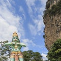 Statue of Lord Hanuman at Batu Caves, in Kuala Lumpur, Malaysia Royalty Free Stock Photo