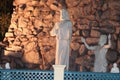 Long and full view of Lord jesus statue captured Royalty Free Stock Photo
