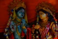 Lord Krishan and Radha indian god Royalty Free Stock Photo