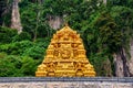 Statue of Lord Muragan and entrance at Batu Caves in Kuala Lumpur, Malaysia Royalty Free Stock Photo