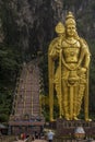 Statue of Lord Murugan, outside the Batu caves, Kuala Lumpur Royalty Free Stock Photo