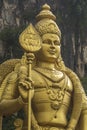 Statue of Lord Murugan, outside the Batu caves, Kuala Lumpur Royalty Free Stock Photo