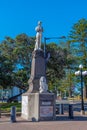 Statue of Lord Plunket in Napier, New Zealand Royalty Free Stock Photo