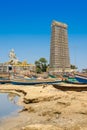 Statue of Lord Shiva in Murudeshwar, Karnataka, India. Royalty Free Stock Photo