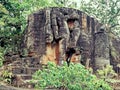 Statue of Lord Vishnu as Varah Avtar in Bandhavgarh National Park.Bandhavgarh Royalty Free Stock Photo