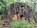 Statue of Lord Vishnu as Varah Avtar in Bandhavgarh National Park.Bandhavgarh Royalty Free Stock Photo