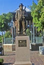 Statue of Lou Costello in Historic district of Patterson, NJ