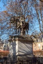 Statue of Louis XIII - Place des Vosges, Paris, France Royalty Free Stock Photo