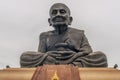 Statue of Luang Phor Thuad in Wat Huay Mongkol temple of Thap Tai, Hua Hin, Thailand