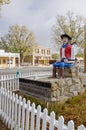 Statue of Lucien Maxwell in Cimarron, New Mexico Royalty Free Stock Photo